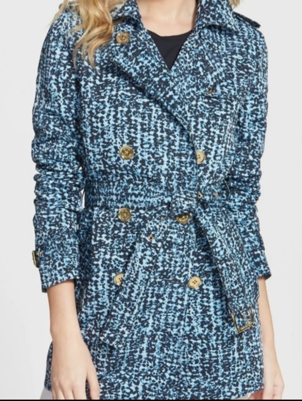 Michael Kors Print Trench Coat  Brand New